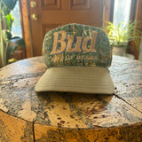 Vintage Budweiser Fishing Snapback Hat (1990s)
