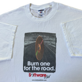 Y2K “Burn one for the road” CD T-Shirt X-Large (2000s)