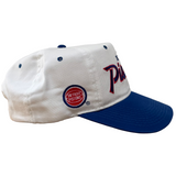 Vintage Detroit Pistons Sports Specialties Script Snapback Hat (1990s)