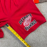 Vintage Detroit Redwings Cotton Shorts Large (1990s)