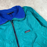 Vintage Patagonia Teal Fleece Lined Zip Up Jacket Medium (1990s)