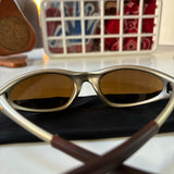 Vintage Oakley Minute 1.0 Platinum/Gold Sunglasses (1999)