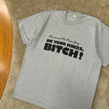 Vintage “B*tch” Funny Text T-Shirt X-Large (1980s)