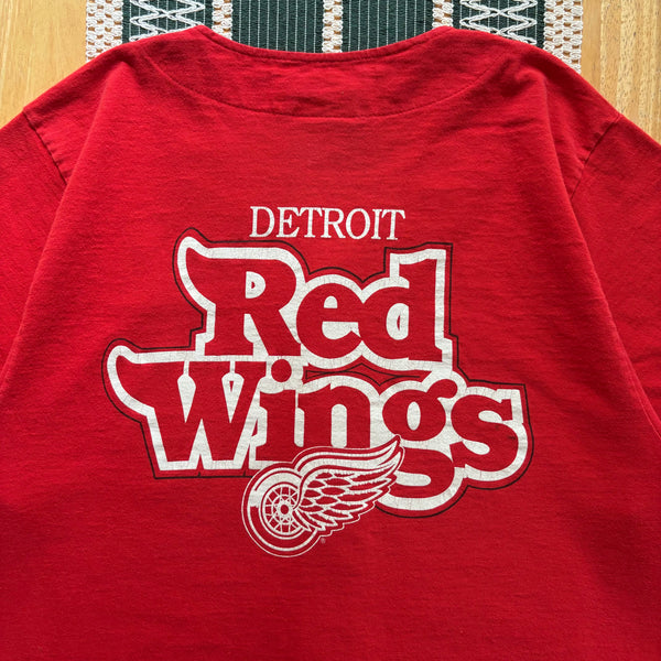 Vintage Detroit Red Wings Baseball Style Jersey Medium (1990s)