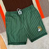 Vintage MSU Gruff Starter Green Sparty Pinstripe Shorts Large (1990s)