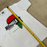 Vintage Mandela Detroit Visit T-Shirt X-Large (1990)