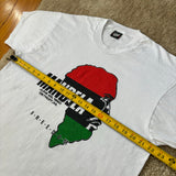Vintage Mandela Detroit Visit T-Shirt X-Large (1990)