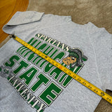 Vintage MSU Gruff Sparty Raglan Crewneck Sweatshirt Large (1990s)