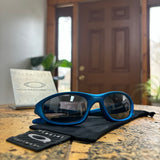 Y2K Oakley XX Electric Blue/Black Sunglasses (2000)