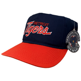 Detroit Tigers Sports Specialties Script Snapback (1990s)