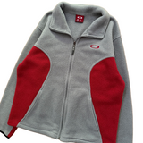 Y2K Oakley Fleece Zip Up Jacket Medium (2000s)