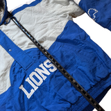 Vintage Detroit Lions Reebok Pull Over Puffer Jacket X-Large (1990s)