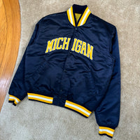 Vintage UofM Starter Satin Jacket Large (1980s)