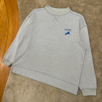 Vintage Detroit Lions Striped Crewneck Sweatshirt Large (1990s)