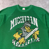 1989 MSU “Warrior Sparty” Raglan Crewneck Sweatshirt XL