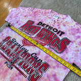 Vintage Detroit Red Wings “Champions” Tie Dye T-Shirt Large (1997)