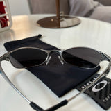 Y2K Oakley Wiretap Silver/Ice Sunglasses (2002)