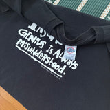 Y2K “Genius” Funny Text T-Shirt Large (2000)