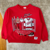 Vintage Detroit Red Wings “Embroidered” Crewneck Sweatshirt Large (1991)