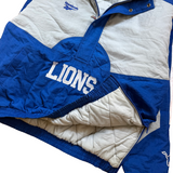 Vintage Detroit Lions Reebok Pull Over Puffer Jacket X-Large (1990s)