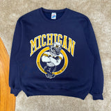 Vintage UofM “Sailor” Crewneck Sweatshirt Large (1990s)