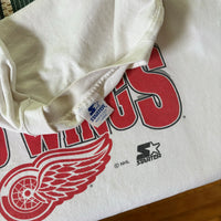 Vintage Detroit Red Wings Champions Starter T-Shirt Large  (1995)