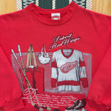 Vintage Detroit Red Wings “Embroidered” Crewneck Sweatshirt Large (1991)
