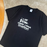 Y2K “Genius” Funny Text T-Shirt Large (2000)