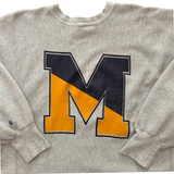 Vintage UofM Champion Reverse Weave Sweatshirt (1990s)