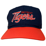 Detroit Tigers Sports Specialties Script Snapback (1990s)