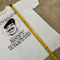 Vintage Saddam Hussein Parody T-Shirt Large (1990s)
