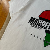 Vintage Mandela Detroit Visit T-Shirt X-Large (1990)