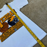 Vintage UofM Basketball & Football Champions T-Shirt Small (1989)