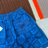 Vintage Nike Blue Tribal Patterned Short Small (1990s)