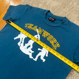 Y2K “Teamwork” Funny Text T-Shirt Large (2000s)