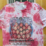 Vintage Detroit Redwings “Two in a Row” Tie Dye T-Shirt Large (1998)