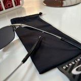 Y2K Oakley Wiretap Silver/Ice Sunglasses (2002)