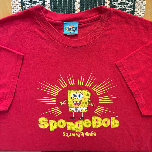 Y2K SpongeBob “Squarebriefs” T-Shirt Large (2001)