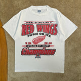 Vintage Detroit Red Wings “Twice on Ice” T-Shirt Large (1998)