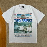Vintage Detroit Pistons “TWO-RRIFIC!” T-Shirt Large (1990)