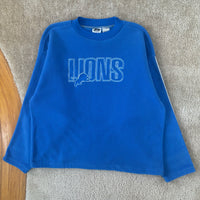Vintage Detroit Lions Fleece Pullover Large (1999)
