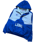 Vintage Detroit Lions Reebok Pull Over Puffer Jacket X-Large (1990s)