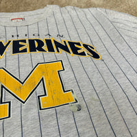Vintage UofM Pinstriped T-Shirt X-Large (1990s)