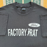 Vintage Ford “Factory Rat” Distressed T-Shirt X-Large  (1990s)