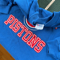 Vintage Detroit Pistons Crewneck Sweatshirt X-Large (1980s)