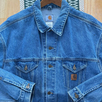 Vintage Carhartt Denim Trucker Jacket X-Large (1990s)