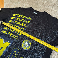 Vintage UofM All Over Print T-Shirt Large (1990s)