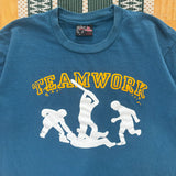 Y2K “Teamwork” Funny Text T-Shirt Large (2000s)
