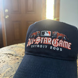 Y2K Detroit Tigers MLB All Star Game Strapback Hat (2005)
