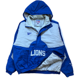 Vintage Detroit Lions Reebok Pull Over Puffer Jacket X-Large (1990s)